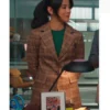 Matlock Leah Lewis Plaid Blazer
