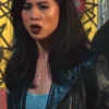 Matlock S01 Sarah Franklin Black Leather Jacket