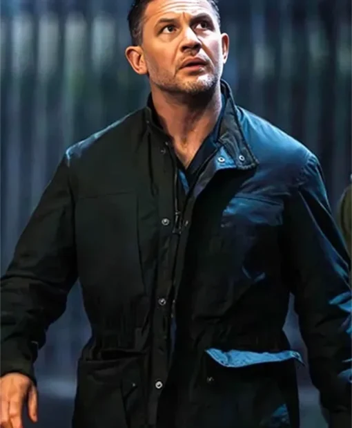 MobLand 2025 Tom Hardy Black Jacket