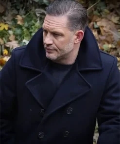 MobLand 2025 Tom Hardy Black Wool Coat
