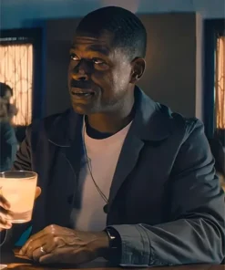 Paradise 2025 Sterling K. Brown Grey Cotton Jacket