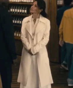 Paradise S01 Sarah Shahi White Trench Coat
