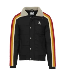 Stegaro Black Puffer Jacket