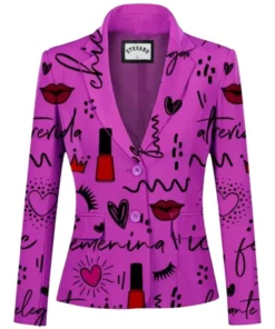 Stegaro Femme Vibe Purple Blazer