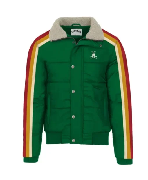 Stegaro Green Puffer Jacket