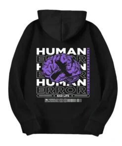 Stegaro Human Error Black Hoodie