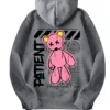 Stegaro Patient Bear Grey Hoodie