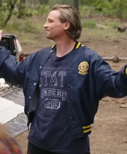 The 8th Day Darren Mann Blue Varsity Jacket