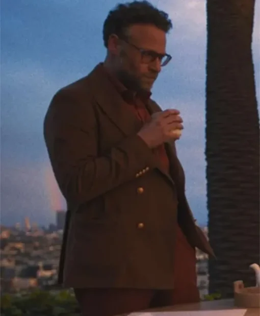 The Studio S01 Seth Rogen Brown Coat
