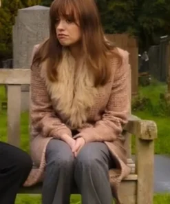 Toxic Town S01 Aimee Lou Wood Pink Coat