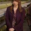 Toxic Town S01 Aimee Lou Wood Purple Jacket