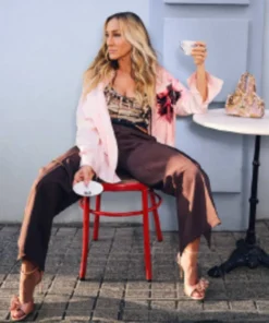 Advertisements 2025 Sarah Jessica Parker Pink Floral Shirt