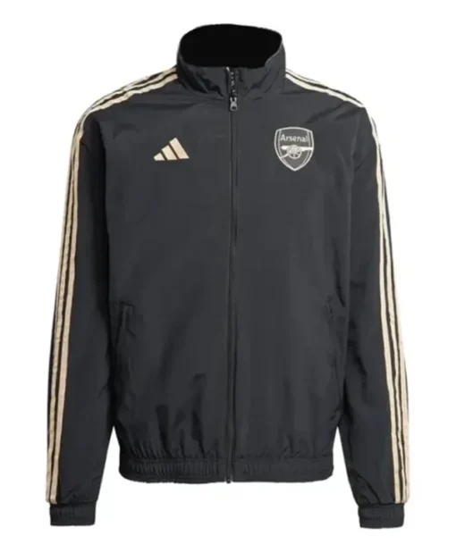 Arsenal Fc Ian Wright Anthem Black Jacket