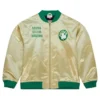 Boston Celtics Vintage Gold Bomber Jacket
