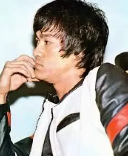 Bruce Lee Black And White Leather Jacket