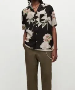 BuY Now TV-Series Battle Camp Season 01 Taylor Lewan Floral Print Black Shirt For Unisex