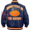 Chicago Bears Double Down Navy Varsity Jacket - Blue