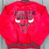 Buy Now Chicago Bulls 1990’s Locker Line Red Letterman Varsity Jacket For Men And Women