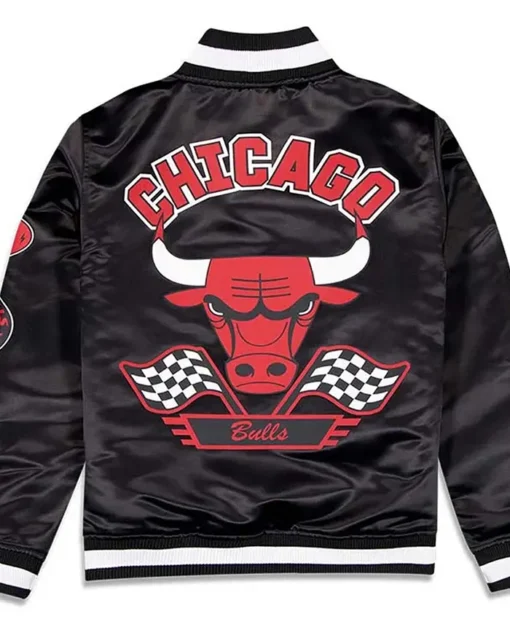 Buy Now Chicago Bulls Rally Drive 2024 Black Varsity Jacket For Men And Women