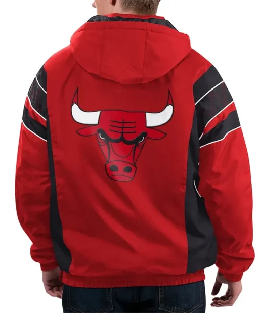 Buy Now Chicago Bulls Red Home Team Hooded Jacket For Men And Women