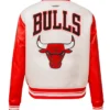 Buy Now Chicago Bulls Retro Classic Red And White Varsity Jacket For Men And Women