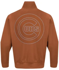 Buy Now Chicago Cubs Area Code Paint The City Brown Bomber Jacket For Men And Women