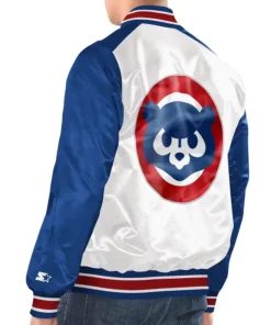 Buy Now Chicago Cubs Renegade White And Blue Varsity Jacket For Men And Women