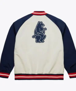 Buy Now Chicago Cubs Vintage Logo Double Clutch Varsity Jacket For Men And Women