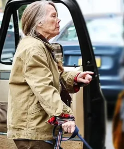 Buy Now Gail TV Mini Series Dying for Sex 2025 Sissy Spacek Brown Cotton Jacket For Unisex