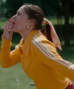 Buy Now Mia Movie A Copenhagen Love Story 2025 Rosalinde Mynster Yellow Track Jacket For Unisex