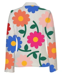 Buy Now Stegaro White Flower Blazer For Men And Women