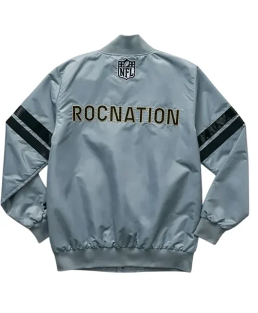 Buy Now Super Bowl NFL 2025 Grey Letterman Varsity Jacket For Men And Women