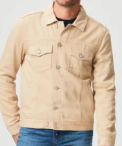 Buy Now TV-Series Battle Camp Season 01 Taylor Lewan Yellow Denim Jacket For Men And Women