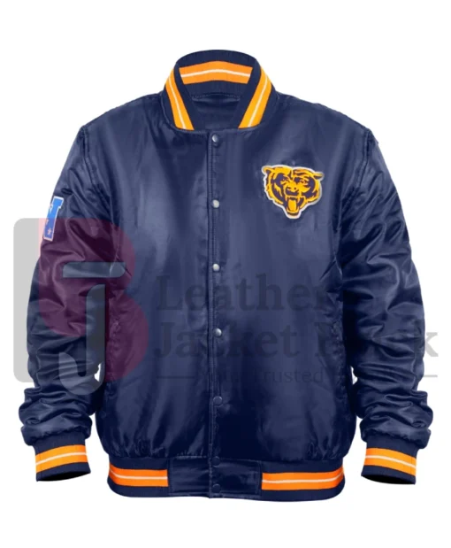 Order Chicago Bears Double Down Navy Blue Varsity Jacket