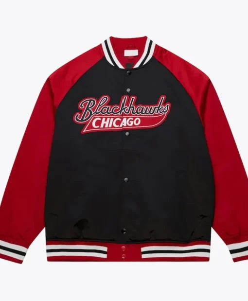 Chicago Blackhawks Vintage Logo Varsity Jacket