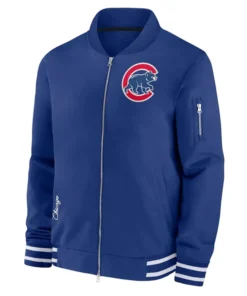 Chicago Cubs Dugout Royal Blue Bomber Jacket
