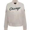 Chicago White Sox Classic White Varsity Jacket