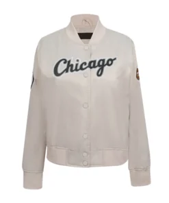 Chicago White Sox Classic White Varsity Jacket