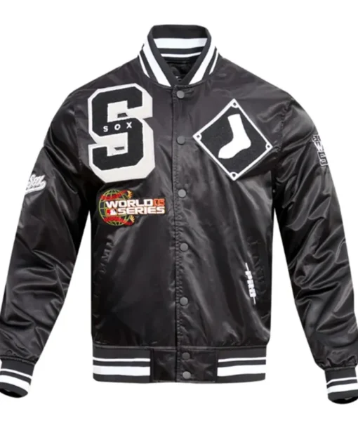 Chicago White Sox Mashup Classic Black Varsity Jacket