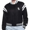 Chicago White Sox Printed Logo Black Varsity Jacket