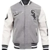Chicago White Sox Script Tail Classic Varsity Jacket
