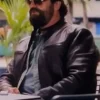 Den Of Thieves 2 Gerard Butler Pantera Black Leather Jacket