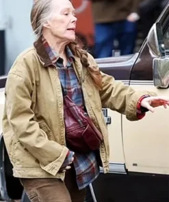 Dying for Sex 2025 Sissy Spacek Brown Cotton Jacket