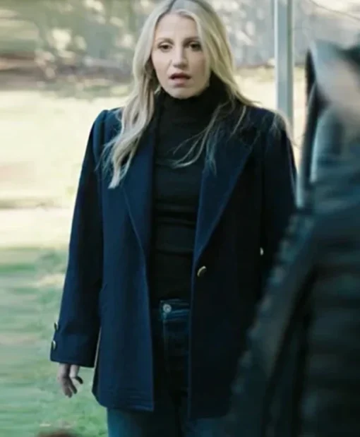 Happy Face S01 Melissa Blue Wool Coat