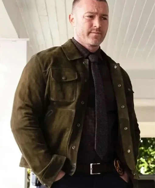Will Trent S03 Jake McLaughlin Suede Leather Jacket