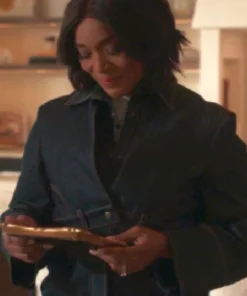 9-1-1 S08 Angela Bassett Black Denim Shirt