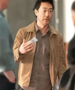 9-1-1 S08 Howie Han Brown Suede Jacket