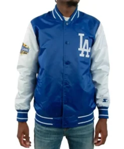 All-Star Game 2022 LA Dodgers White And Blue Varsity Jacket