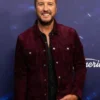 American Idol S21 Luke Bryan Maroon Jacket