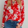 Buy Now 9-1-1 Season 08 Constance Marie Red Floral Shirt For Unisex